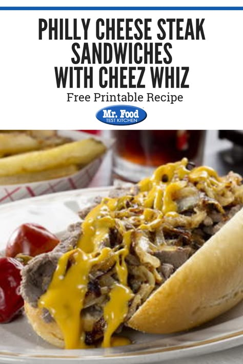 Recipes With Cheese Wiz, Cheeze Wiz Recipes, Real Philly Cheese Steak Sandwich Recipe, Seasoning For Philly Cheese Steak Meat, Cheese Sauce Philly Cheesesteak, Cheese Sauce For Cheesesteaks, Cheez Whiz Recipes, Real Philly Cheese Steak, Cheesesteak Recipe With Cheese Wiz