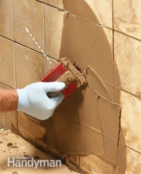 How To Remove Grout, Diy Tiling, How To Grout, Grout Renew, Diy Grout, Tile Diy, Tile Steps, Unsanded Grout, Tile Repair