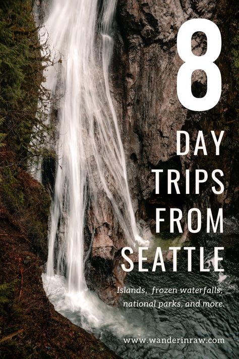 Islands, frozen waterfalls, national parks: Here are my favorite Seattle city escapes for a weekend spent in the great outdoors.  #roadtrip #seattle #daytrip #olympicnationalpark #deceptionpass #franklinfalls Day Trips From Seattle, Washington Photography, Things To Do In Washington, Washington Seattle, Vashon Island, North America Travel Destinations, Seattle City, North Cascades National Park, San Juan Islands