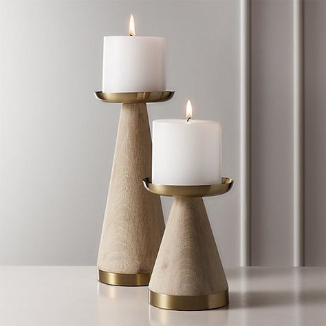 Candle Holders Decor Ideas, Wood Pillar Candle Holders, Wooden Candle Stand, Bright Home, Marble Candle Holder, Unique Candle Holders, Modern Candle Holders, Marble Candle, Modern Candles