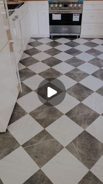 Brooke Christen on Instagram: "A few hours later my parents have new floor! What a difference!! This really brightened up their kitchen in such a budget friendly and time efficient way! They had linoleum before and we just applied this peel and stick tile right over the top. All we used was a razor blade for the cuts. Stay tuned to see how we finish my parents kitchen! 
Floor from @wallpops 🤍 🖤 designed by @chrislovesjulia" A Few Hours Later, Peel And Stick Floor, Razor Blade, Peel And Stick Tile, Kitchen Floor, Linoleum, My Parents, Over The Top, Kitchen In