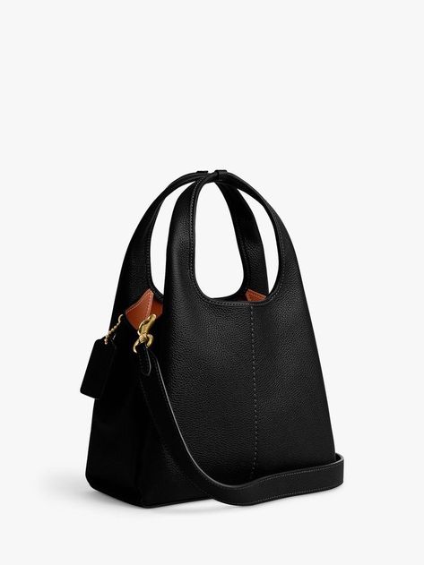 Coach Satchel Handbags, Black Work Bag, Coach Black Bag, Coach Lana Bag, Lawyer Bag, Designer Work Bag, Work Bags For Women, Classy Purses, Coach Tote Bag