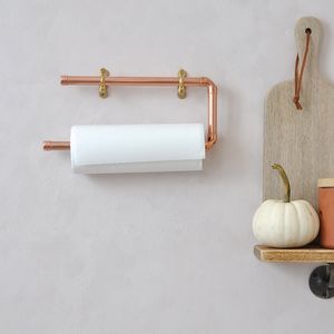 Kitchen Towel Rail, Copper Cleaner, Kitchen Towel Holder, Bright Copper, Oak Kitchen, Copper Kitchen, Copper Pipe, Baking Paper, Utensil Holder