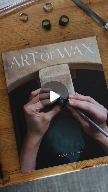 Kathryn Reid Jewellery on Instagram: "I'm often asked "How did you learn to wax carve?" and "Can you recommend where to learn?" 💍 

Well, over the last few months I’ve been delving into the book 'Art of Wax' by @elsatierney. Art of Wax covers a wide range of wax carving and sculpting techniques and blurs the boundaries between wax sculpting for jewellery and art.  

With chapters on wax carving fine detail in hard wax to a chapter on the infamous Japanese wax technique called Mitsuro Hikime. 

It talks about the differences between hard and soft waxes and what they are good for. Advises on essential tools for each technique and the Alchemy chapter encourages experimentation, with painting, dripping, dipping and how to recycle your scrap wax dust.  

The photography is beautiful, the instr Wax Trapping Art, Wax Carving Jewelry Tutorials, Wax Sculpting, Sculpting Techniques, Wax Carving Jewelry, How To Recycle, Wax Art, Wax Carving, Essential Tools