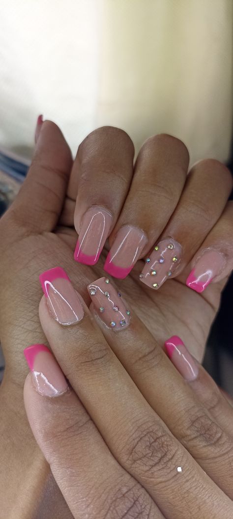 Uñas bonitas y elegantes fucsia Ideas Uñas, Soft Gel, Gorgeous Nails, Color Rosa, Manicure, Nail Art, Nails, Nail Arts