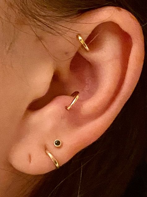 Curated earForward HelixAnti-TragusTriple lobeGold JewelryGold hoopsMaria Tash Anti Tragus Piercing Hoop, Forward Helix Piercing Hoop, Forward Helix Hoop, Front Helix Piercing, Triple Lobe, Triple Forward Helix Piercing, Piercing Anti Tragus, Anti Helix, Anti Helix Piercing