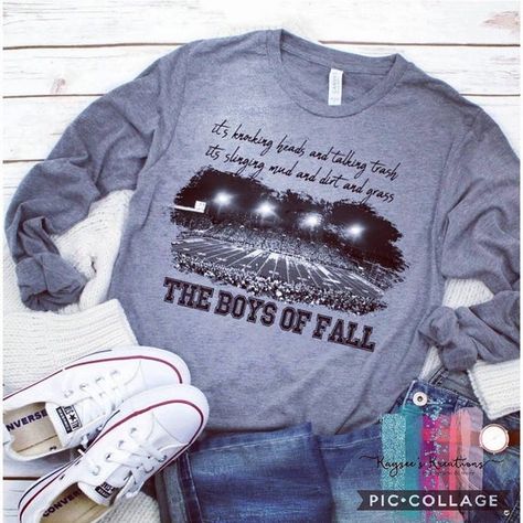 Fall Long Sleeve Shirts, Football Fan Shirts, Football Shirt Designs, Jr High, Sporty Spice, Fall Football, Football Mom Shirts, Sport Shirts, Senior Night