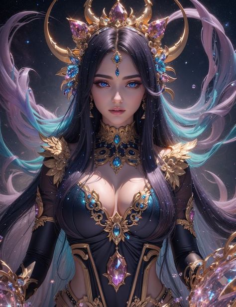 Beautiful Demon, Demon Woman, Topaz, Beauty, Art