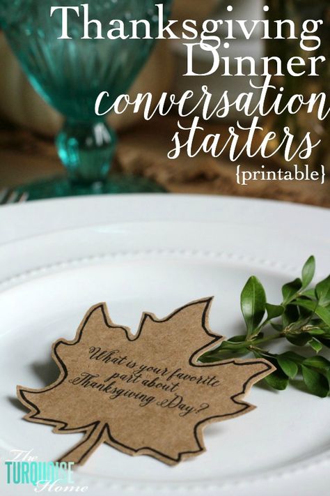 Thanksgiving Conversation Starters, Dinner Conversation Starters, Dinner Thanksgiving, Thanksgiving Dinner Table, Printable Thanksgiving, Thanksgiving Traditions, Thanksgiving Tablescapes, Thanksgiving Games, Family Thanksgiving