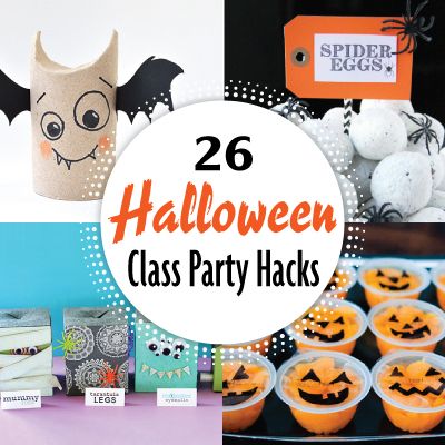 Ghastly good news for all you room parents:  one of the most fun things you get to spearhead this year is the classroom Halloween party. With these 26 tips, tricks and fun ideas, you can easily hack together a party that's both kid and classroom friendly. Halloween Party Hacks, Balloon Spider, Kindergarten Halloween Party, Class Halloween Party, Room Parent Ideas, Preschool Halloween Party, Halloween School Party, Classroom Party Ideas, Classroom Party Games