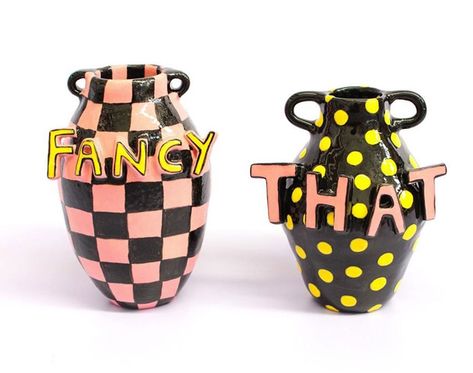 sassy ceramics by bonnie hislop • interiors • frankie magazine • australian fashion magazine online Bonnie Hislop, Frankie Magazine, Diy Ceramic, Keramik Design, Clay Vase, Magazine Online, Pottery Crafts, Ceramics Pottery Art, Ceramics Projects