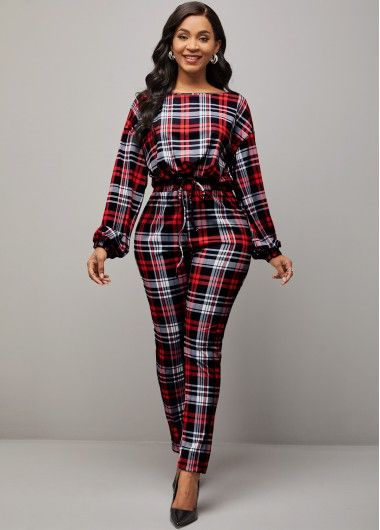 Mock Neck Pierced Sleeveless Top and Pants | Rosewe.com - USD $29.87 Dressy Jumpsuit Outfit, Outfit Jumpsuit, Cheap Jumpsuits, Outfit Classy, Rompers Online, Shopping Clothes, Jumpsuit Dressy, Jumpsuit Elegant, Christmas Plaid