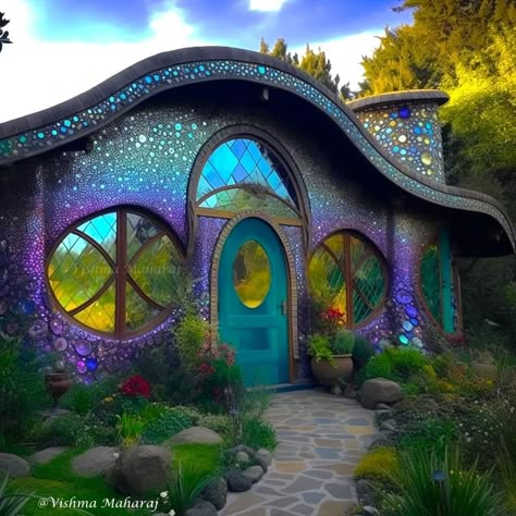 Fairy Bedroom Aesthetic, Aesthetic Fairy Garden, Cook Home, Home Cooking Recipes, Fairytale Houses, Crazy Houses, Earthship Home, Unusual Buildings, Unusual Homes