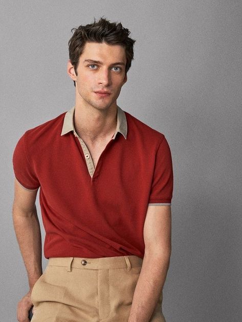 Famous Male Models, Matthew Bell, Floral Pattern Shirt, Polo Shirt Design, Street Style Outfits Men, Guys Clothing Styles, Shirt Detail, Cool Outfits For Men, Knitwear Men