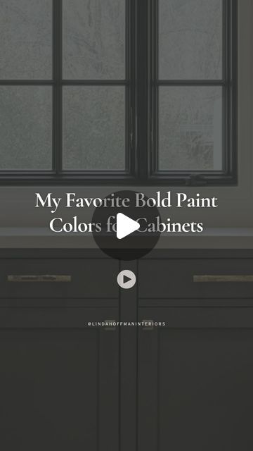 Linda Hoffman | Interior Designer on Instagram: "Comment “paint” and I’ll send you these easy stick-on samples to try in your space!
 
When it comes to making a statement, sometimes all it takes is the right color on your cabinets! Here are two bold Farrow & Ball favorites:

🌳 Studio Green: This almost-black green is perfect for adding drama and sophistication to any space!

🌰 Mahogany: A rich, chocolate brown that brings warmth and elegance, making it a perfect choice for adding depth.
-
-
#boldcolors #paintcolors #cabinetcolor #kitchencabinets #lindahoffmaninteriors" Bold Paint Colors, Decor Hacks, Studio Green, Cabinet Colors, Farrow Ball, Black Paint, Decorating Tips, Interior Designer, Chocolate Brown