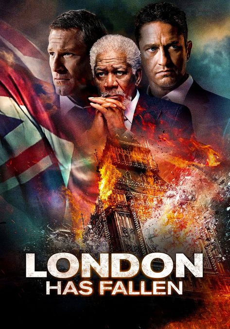 London Has Fallen Movie, Fallen Movie, Tam Film, London Has Fallen, Action Movie Poster, Movies Box, Film Watch, Septième Art, Gerard Butler