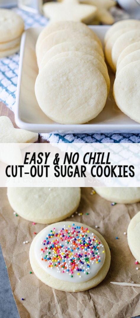 Sugar Cookies With Powdered Sugar Recipe, Simple Sugar Cookie Icing, Fast Sugar Cookies, Cookie Perfection, Powdered Sugar Cookies, Roll Out Sugar Cookies, Cut Out Sugar Cookies, Soft Sugar Cookie Recipe, Cooks Country