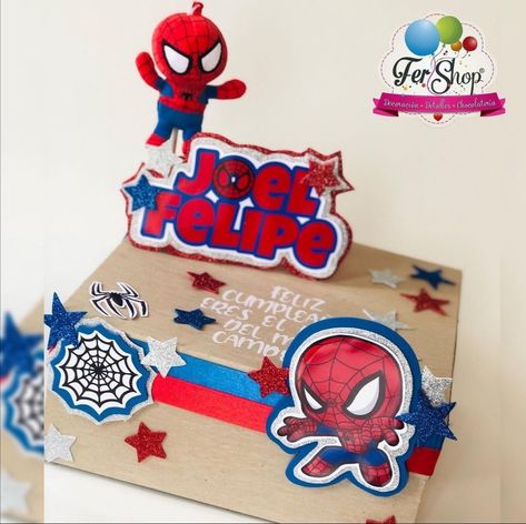 Spiderman Birthday Party Cricut, Spider Man Candy Bags Ideas, Spiderman Giveaways, Spiderman Favor Boxes, Spiderman Wooden Letters, Spiderman Gifts, Spiderman, Gifts