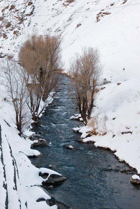 Dizin Region-Chalus Road-Iran No road in the world like it. It's like travelling in a beautiful natural dream, so unspoiled Chalous Road, Middle Eastern Culture, Cradle Of Civilization, Iran Travel, Persian Empire, Tehran Iran, Persian Culture, Mountain River, Winter Is Here