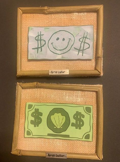 Mr Krabs First Dollar, Spongebob Crafts, Spongebob Birthday Party Decorations, Crab Painting, Spongebob Birthday Party, 25th Birthday Parties, Spongebob Painting, The Spongebob, Spongebob Party