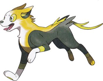 Boltund Dog Pokemon, Green Fur, Pokemon Oc, Pokemon Pokedex, Type Pokemon, Pokemon Teams, The Fox And The Hound, New Pokemon, All Pokemon