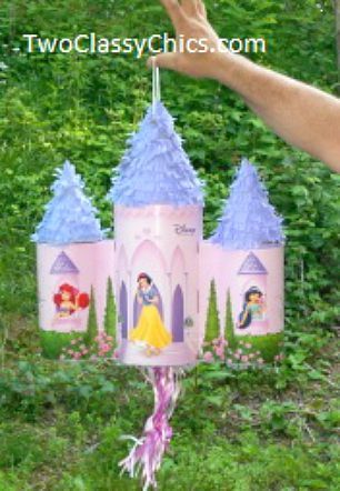 Disney Princess Pink Castle Pinata - The Classy Chics Castle Pinata, Birthday Pinata, Miniature Desk, Piñata Ideas, Pink Castle, Succulents Decor, Princess Castle, Classy Chic, 1st Birthday