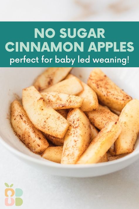 Baby Food With Apples, Baby Apple Recipe, Baby Led Weaning Apple Recipes, Cooked Apples For Baby, How To Steam Apples For Baby, Baked Apples For Baby, Blw Apples, Baby Led Weaning Dairy Free, Blw Apple Recipes