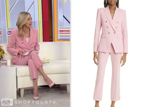 Outnumbered: May 2024 Kayleigh McEnany's Pink Double Breasted Blazer and Pant Suit Check more at https://www.shopyourtv.com/outnumbered-may-2024-kayleigh-mcenanys-pink-double-breasted-blazer-and-pant-suit/ Kayleigh Mcenany Style, Kayleigh Mcenany, Pant Suit, May 2024, Breasted Blazer, Double Breasted Blazer, Double Breasted, Blazer, Tv