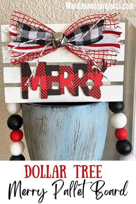 Dollar Tree Wooden Pallet Crafts, Dollar Tree Pallet Crafts, Dollar Tree Santa Wood Cutout, Dollar Tree Wooden Snowman, Mini Pallet Ideas, Dollar Tree Mini Pallets, Dollar Tree Christmas Wood Round Signs With Tree, Dollar Tree Merry Sign With Deer, Craft Nights