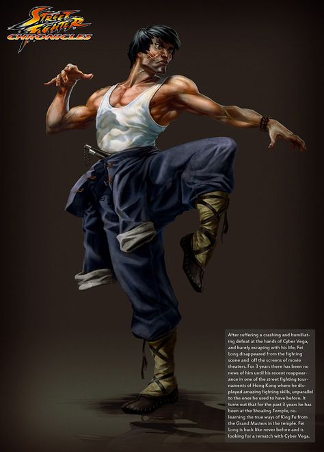 Street Fighter Chronicles by Arman Akopian, via Behance Fei Long Street Fighter, Fei Long, Street Fighter Game, Capcom Street Fighter, Capcom Games, Capcom Vs Snk, Capcom Vs, Bruce Lee Photos, Street Fighter Characters