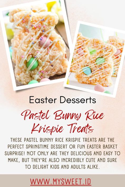 #PastelBunnyTreats #RiceKrispieBunnies #EasterTreats #SpringDesserts #PastelFood #RiceKrispieTreats #BunnyTreats #EasterDesserts #PastelSnacks #RiceKrispieCreativity Bunny Rice Krispie Treats, Fun Easter Baskets, Spring Time Desserts, Rice Krispie Cereal, Kitchen Canvas, Summer Rolls, Adorable Bunny, Rice Krispie Treats, Rice Krispie