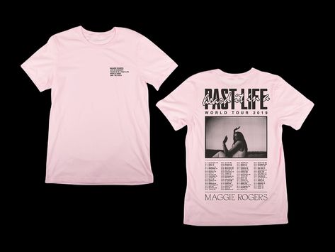 Maggie Rogers - "World Tour" Tee by Shane Cox on Dribbble Maggie Rogers, Tour Merch, Graphic Tshirt Design, Graphic Elements, Tour Shirt, Tour T Shirts, Graphic Design Logo, Tee Design, World Tour