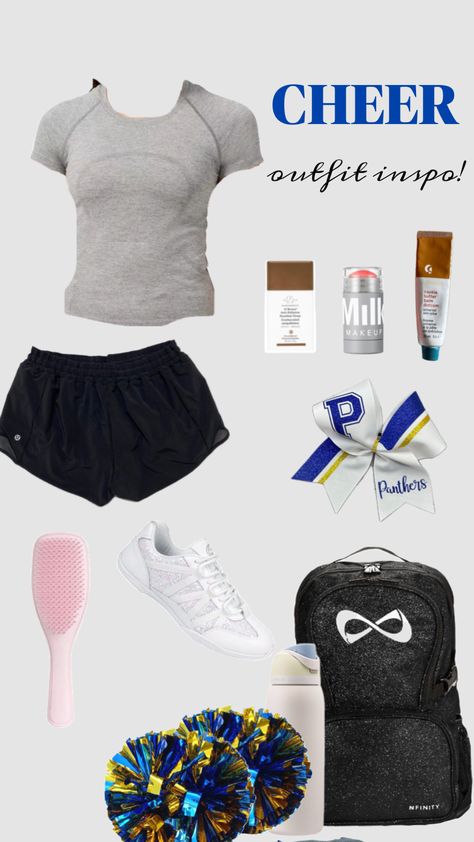 Outfits For Cheer Practice, Cheer Stuff To Buy, Cheerleading Outfits For Practice, Cheer Outfits For Practice, Outfits For Practice, Instapot Ideas, Cheer Practice Outfits, Cheer Bag, Cheer Practice