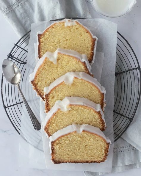 Gluten-Free Vanilla Pound Cake | Chef Janet Gluten Free Pound Cake Recipe, Vanilla Loaf Cake, Cake For Two Recipe, Vanilla Pound Cake Recipe, Gluten Free Pound Cake, Gf Cake, Gluten Free Vanilla Cake, Vanilla Pound Cake, Almond Flour Cakes