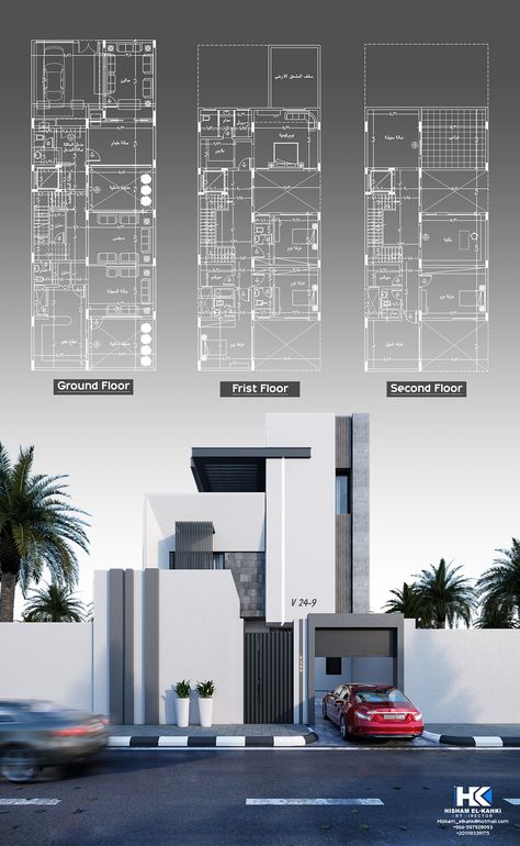 Villa Floor Plan Modern, Behance House Design, Modern Townhouse Floorplan, Modern Villa Design Plan Layout, Modern Duplex Design House Plans, Modern Villa Exterior Design, Villa Floor Plan, Architecture House Plans, Landed House