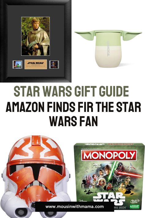 Looking for the perfect gift for the Star Wars fan in your life? Need gifts that are conveniently available from Amazon? Check out this post where you will find unique must have gifts for Star Wars fans. 

Star Wars gifts | Christmas gift guides | Star Wars fans Gifts For Star Wars Fans, Legos Sets, Disney Souvenirs, Baby Gift Guide, Star Wars Games, Star Wars Christmas, Disney Gift, Classic Board Games, Christmas Gift Guide