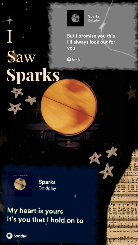 #coldplaymusic #sparkscoldplay #sparks Sparks Wallpaper, Sparks Coldplay Aesthetic, Sparks Coldplay, Sparks By Coldplay, Coldplay Album Poster, Sparks Coldplay Poster, Coldplay Vintage Poster, Sparks Coldplay Lyrics, Coldplay Parachutes