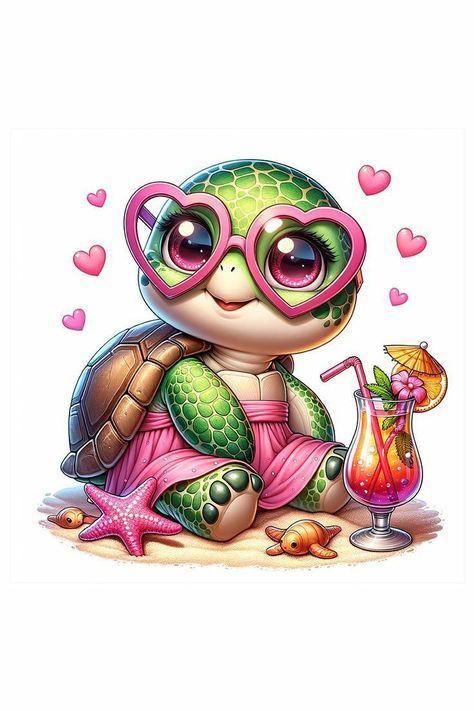 Turtle On Beach, Animal Clipart Free, Peace Sign Art Hippie, Beach Sublimation, Jungle Animal Art, Clipart Animals, Animal Outline, Animal Poster, Turtle Love