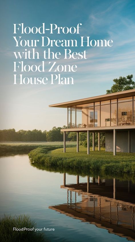 Check out these Best Flood Zone House Plan designs that'll have your home ready for anything. From elevated floors to waterproof features, these Best Flood Zone House Plan options will keep your home safe and dry, no matter the weather. Whether you’re a seasoned builder or just dreaming, these designs are perfect for any flood-prone area. #gg #homedesigninsider #floodzonehousedesigns Flood Plain House Plans, Flood Proof House Design, Flood Zone House Plans, Flood Zone House, Flood Proof House, 1950s House Interior, 1930 House Renovation, Elevated House Design, Elevated House Plans