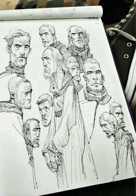 Character Study Drawing, Ahmed Aldoori, Ian Mcque, Study Drawing, Quick Sketches, Sketch Ink, Character Sketches, Character Study, Arte Sketchbook