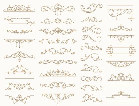 Rococo Pattern, Baroque Border, Rococo Decor, Vintage Border, Rococo Art, Design Pattern Art, Page Decoration, Baroque Ornament, Fashion Illustrations Techniques