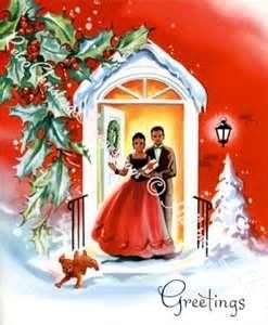 African American Christmas Greeting Card, 1950's Vintage African American Christmas, African American Christmas Cards, Vintage Christmas Cards 1950s, African American Holidays, African American Christmas, Retro Christmas Cards, American Christmas, Vintage Christmas Greeting Cards, American Holiday