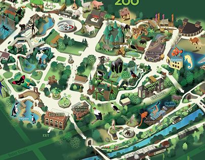 Theme Park Map, Zoo Map, Zoo Project, Zoo Architecture, Visual Map, City Zoo, Map Of London, Zoo Park, London Itinerary