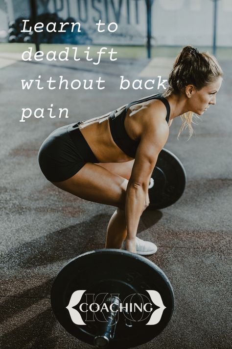 Learn to deadlift without back pain. Here are three deadlift options for when it hurts to deadlift. women's fitness | strong women | women weight lifting Barbell Deadlift Women, Proper Deadlift Form Women, Dead Lifts Women, Deadlifts For Women, Woman Weight Lifting, Female Weight Lifting, Deadlift Women, Women Weight Lifting, Weightlifting Women