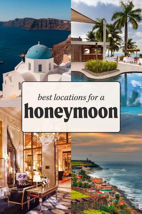 From the gorgeous countryside of Italy to the glamorous beaches of Mexico, this guide covers the 10 best honeymoon destinations. When you book your honeymoon through Fora, we'll help you narrow down your options per your budget and preferences, help score you A+ hotel perks (at no extra cost) and provide one-on-one support. Head to foratravel.com to start planning the romantic honeymoon of your dreams! Travel Agent Career, Bucket List Hotels, Mexico Honeymoon, Top Honeymoon Destinations, Hawaii Itinerary, Europe Honeymoon, Romantic Cabin, Honeymoon Vacations, Best Honeymoon Destinations