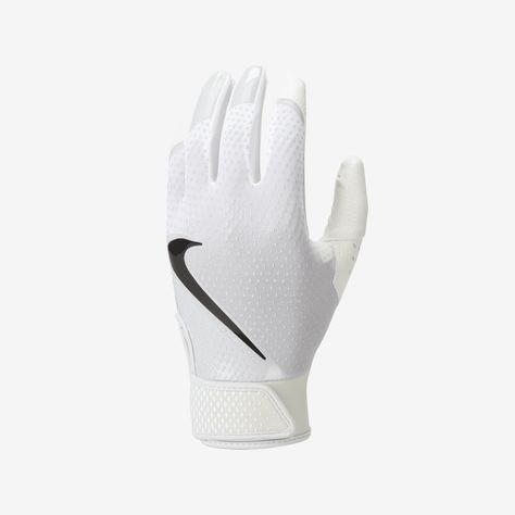 Made of durable synthetic leather, these lightweight and breathable gloves help protect your hands when you need it most. The padded palm helps reduce sting while working to absorb the shock of sliding into home base. Softball Bags, Softball Gloves, Baseball Glove, Women Lifestyle, Softball, Pu Leather, Gloves, Women Accessories, Nike