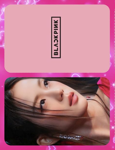 Blackpink Photocard Template, Bd Gifts, Jisoo Photocard, Jisoo Photo, Blackpink Photocards, Blackpink Square Up, Lomo Card, Photo Card Template, Photo Card