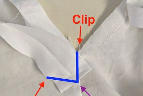 How to sew a mitred v-neck with bias facing & an easier bias facing method How To Sew Bias Tape On V Neck, V Neck Bias Binding Tutorial, Sewing Bias Tape, Sew Tutorials, Sew Wallet, Sewing Collars, Binding Tutorial, How To Stitch, Sewing Alterations