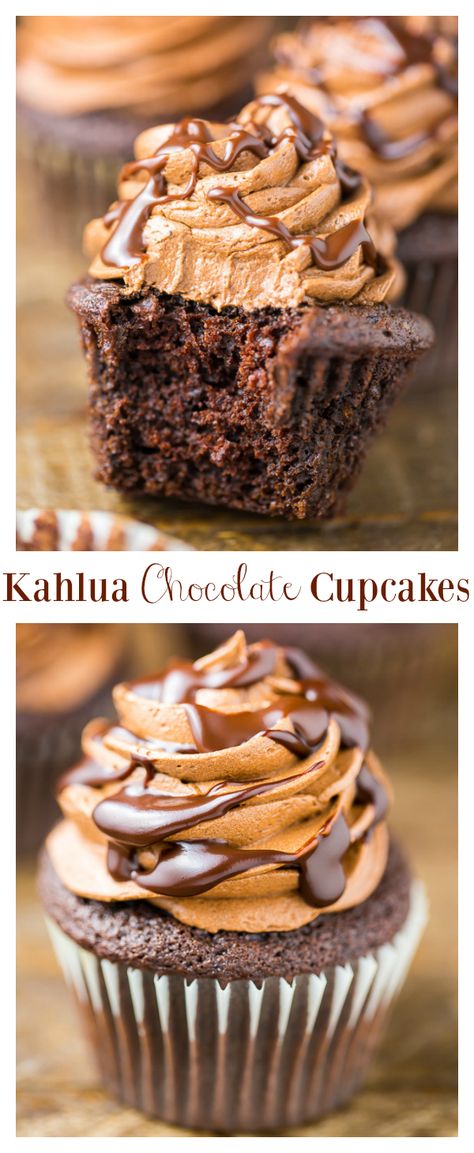 Kahlua Cupcakes, Cupcake Creme, Natasha Kitchen, Boozy Cupcakes, Coconut Dessert, Boozy Desserts, Brownie Desserts, Oreo Dessert, Sweet Food