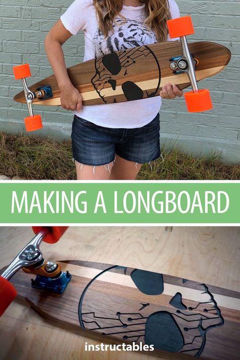 Longboard Design, Hardwood Decking, Making Wooden Toys, Joinery Design, Woodworking Projects For Kids, Woodworking Joinery, Woodworking For Kids, Longboard Skateboard, Skateboard Design